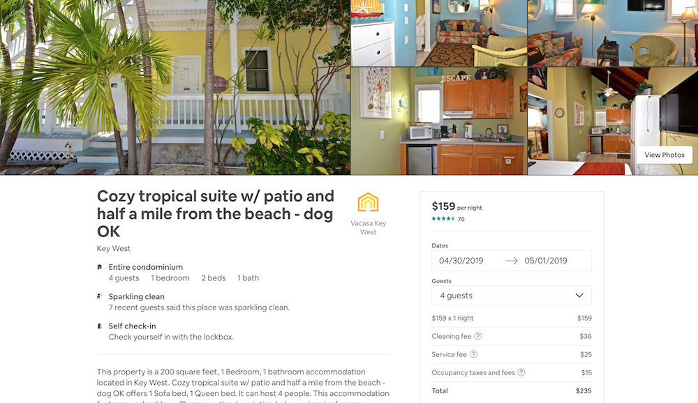 Listing on Airbnb