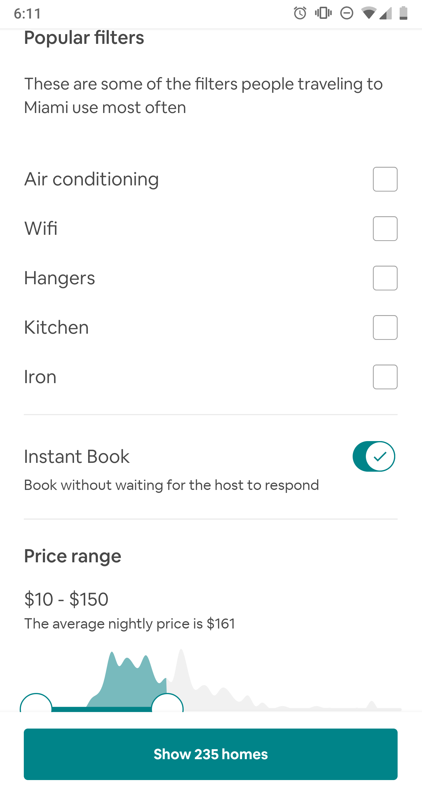 Airbnb Filters