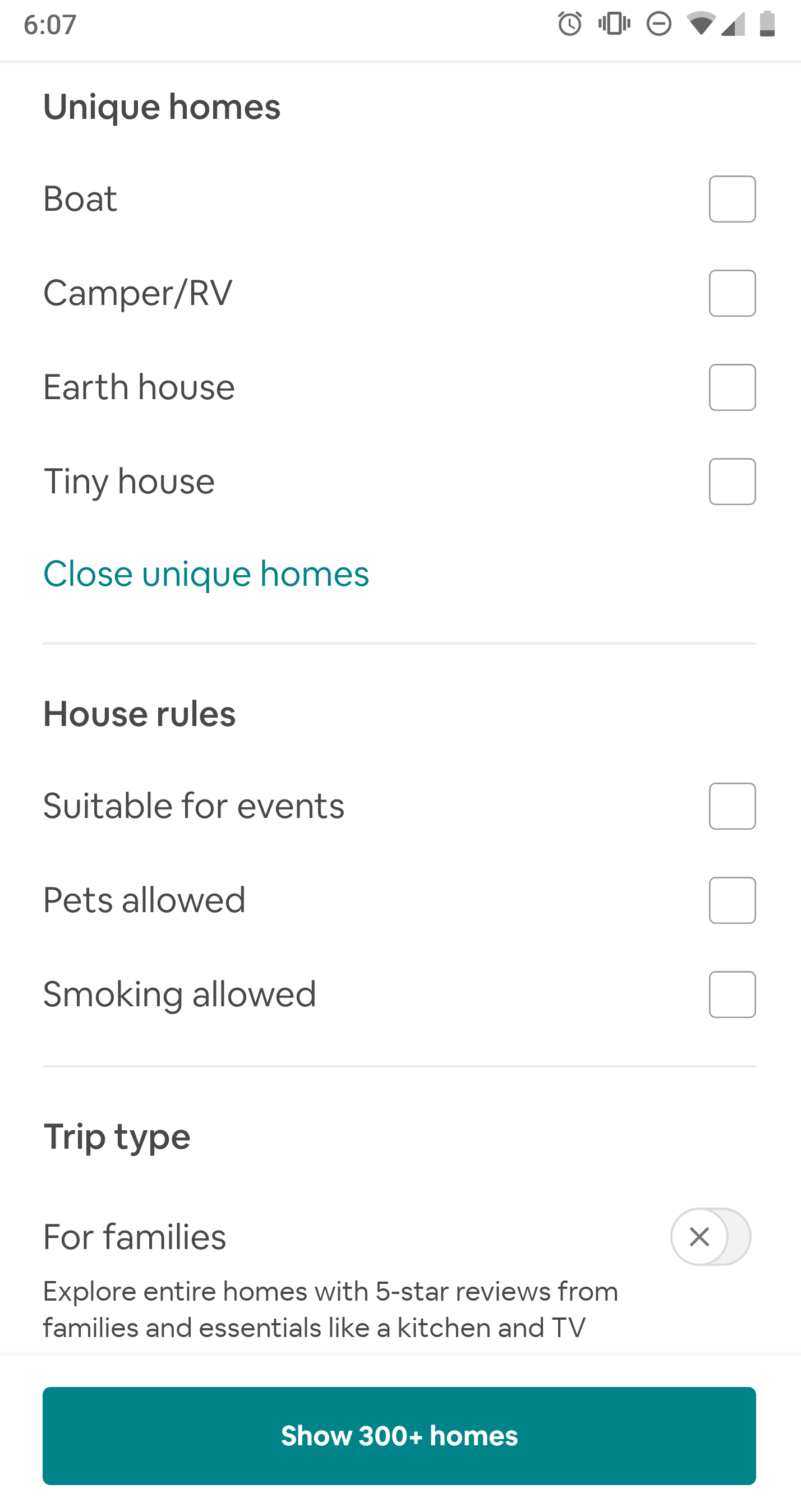 Airbnb Filters