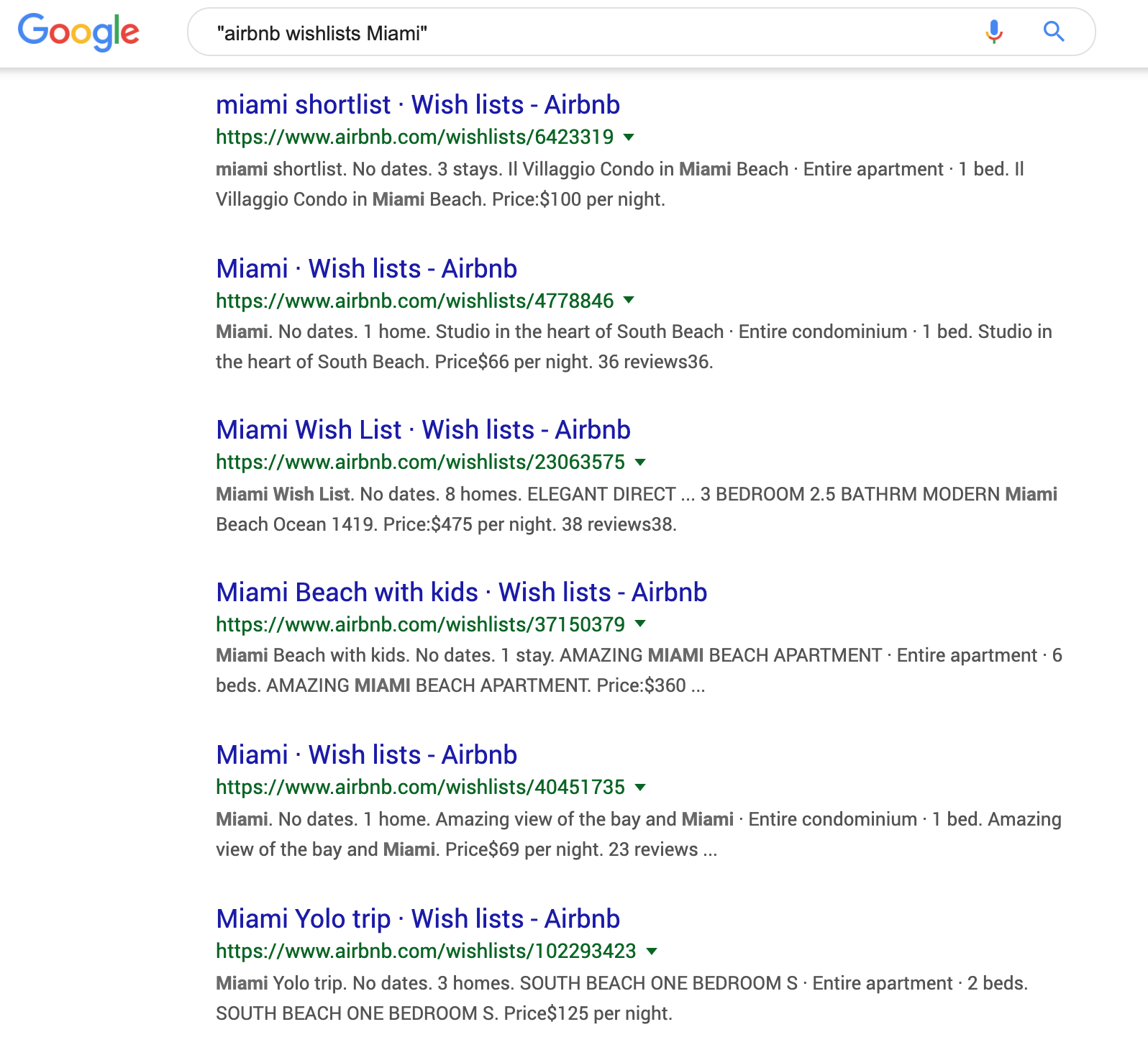 Google Others' Wishlists