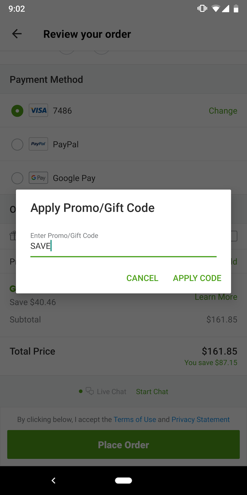 Apply Code on Groupon
