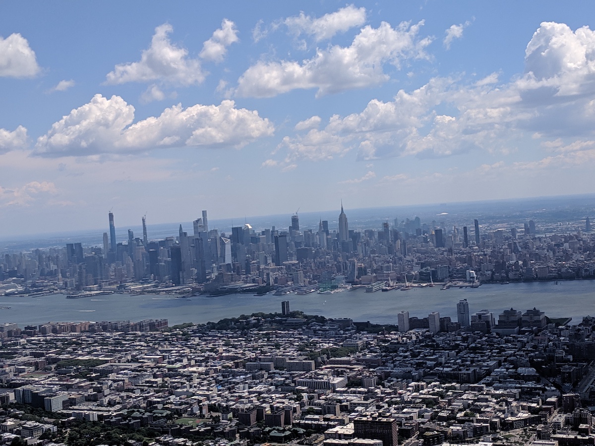 Approaching the Manhattan Skyline